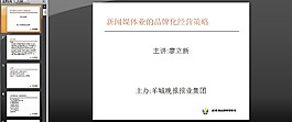 報業集團品牌化經營策略PPT模板