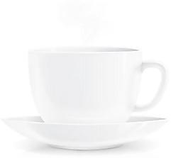 白色咖啡杯矢量素材