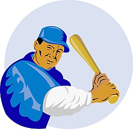 棒球選手擊球