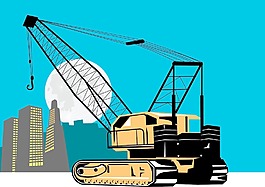 建筑起重機復古