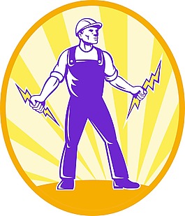 電工修理工控股的閃電