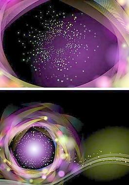 夢(mèng)幻眩光背景矢量素材