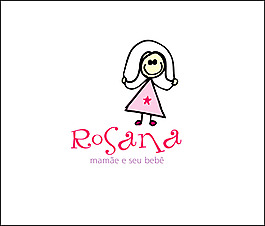 卡通女孩矢量logo