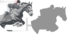 賽馬矢量logo