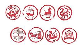 傳統(tǒng)瓦當(dāng)矢量素材