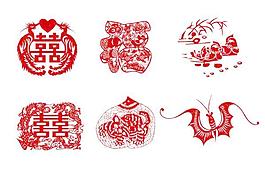 傳統(tǒng)剪紙藝術(shù)矢量素材