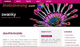 紫紅華麗BLOG網(wǎng)頁模板