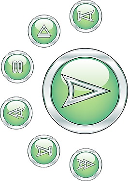 矢量媒體導(dǎo)航按鈕