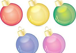 圣誕裝飾球矢量素材