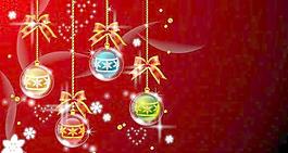 圣誕節裝飾掛球矢量素材