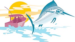 旗魚魚跳復(fù)古