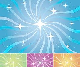 星光線條背景矢量素材