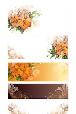 炫彩花朵背景