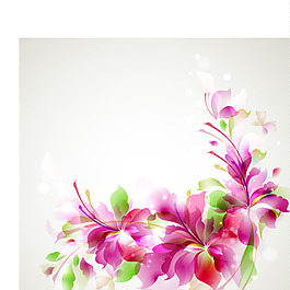 絢麗時(shí)尚花紋01—矢量素材
