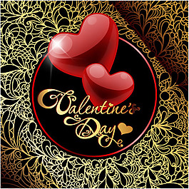 復古情人節賀卡