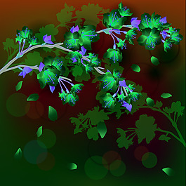 精美桃花—矢量素材