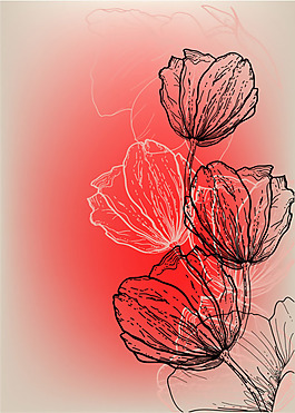 手绘花纹