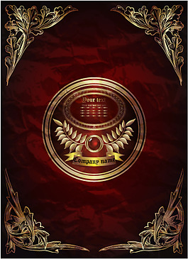 高贵金色花纹