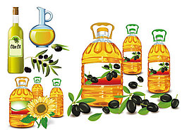 精美食用油矢量素材