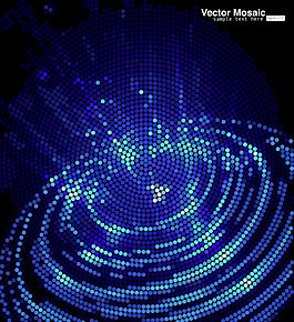 絢麗時尚馬賽克背景素材