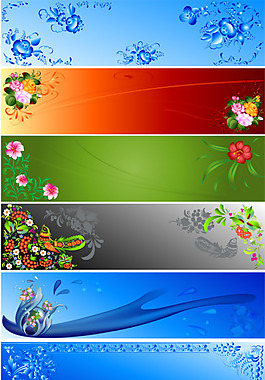 中國古典花紋橫幅