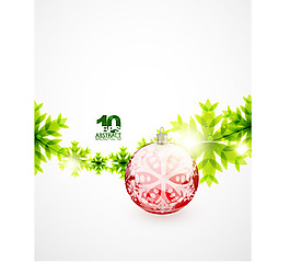 清新的绿叶背景