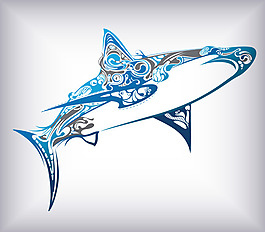 矢量素材海洋生物鯨魚