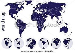 矢量素材世界地圖背景