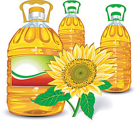 矢量素材葵花油