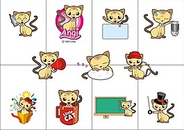 動物插圖-小貓