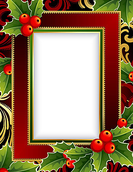 矢量圖節(jié)日相框賀卡