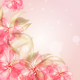 矢量素材絢麗璀璨花朵背景