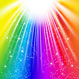 矢量素材絢麗太陽光芒
