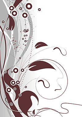 矢量素材花卉插圖設計