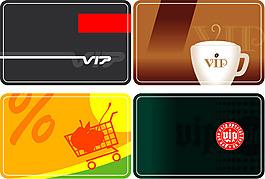 矢量素材購物會員卡背景