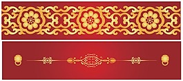 矢量中國古典花紋背景