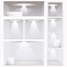 展覽展廳模板矢量素材
