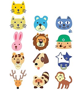 動物 頭道具