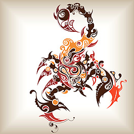 矢量潮流蝎子圖形