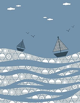海景矢量素材