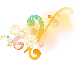 矢量鮮花夢幻圖案背景
