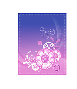 矢量花卉線條浪漫背景