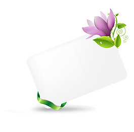 精美鮮花邊框背景素材