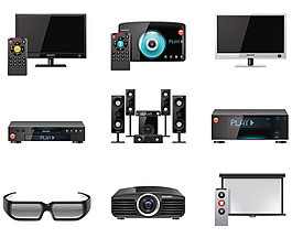 矢量素材家用辦公科技產品