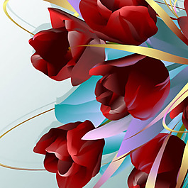 紅玫瑰矢量圖