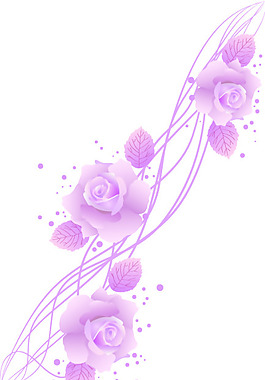 矢量素材裝飾玫瑰花