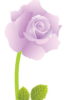 矢量素材粉色玫瑰鮮花