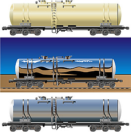 精美運油車矢量素材
