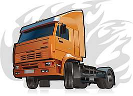 精美運輸車矢量素材