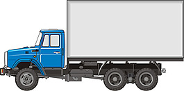 貨車運輸車矢量素材